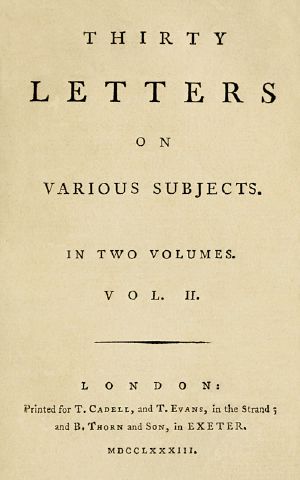 [Gutenberg 59711] • Thirty Letters on Various Subjects, Vol. 2 (of 2)